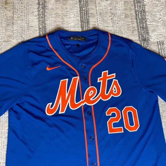 Nike New‎ York Mets Limited Jersey Pete Alonso #20 Blue Orange MLB Men's XL - Picture 4 of 11